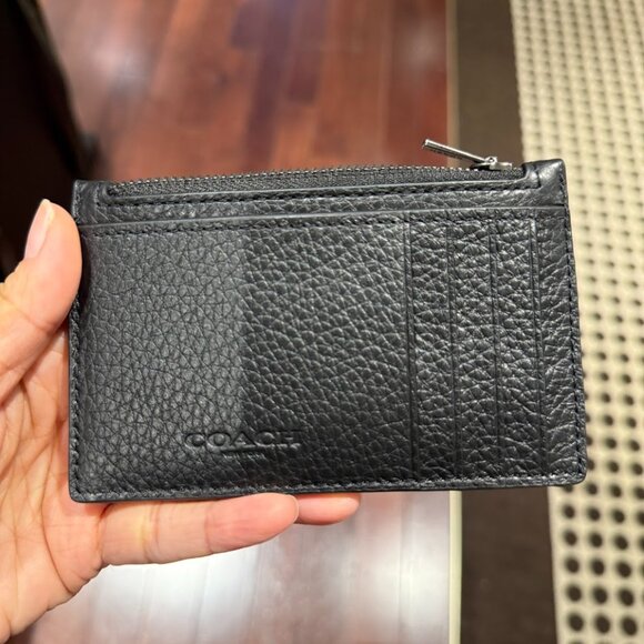 Coach CW222 Cosmic Zip Card Case With Rocket Graphic in Black - Picture 8 of 10